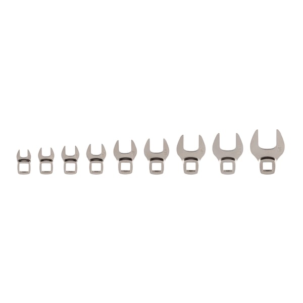 3/8 Inch Drive Crowfoot Wrench Set, 9-Piece (5/16-3/4 in.)